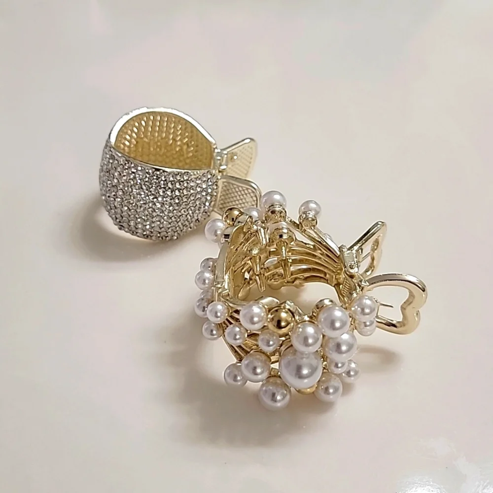 Faux PEARL HAIR CLAW As Bundle (7pc)